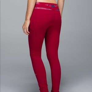 Lululemon Speed Tight II Brushed Cranberry